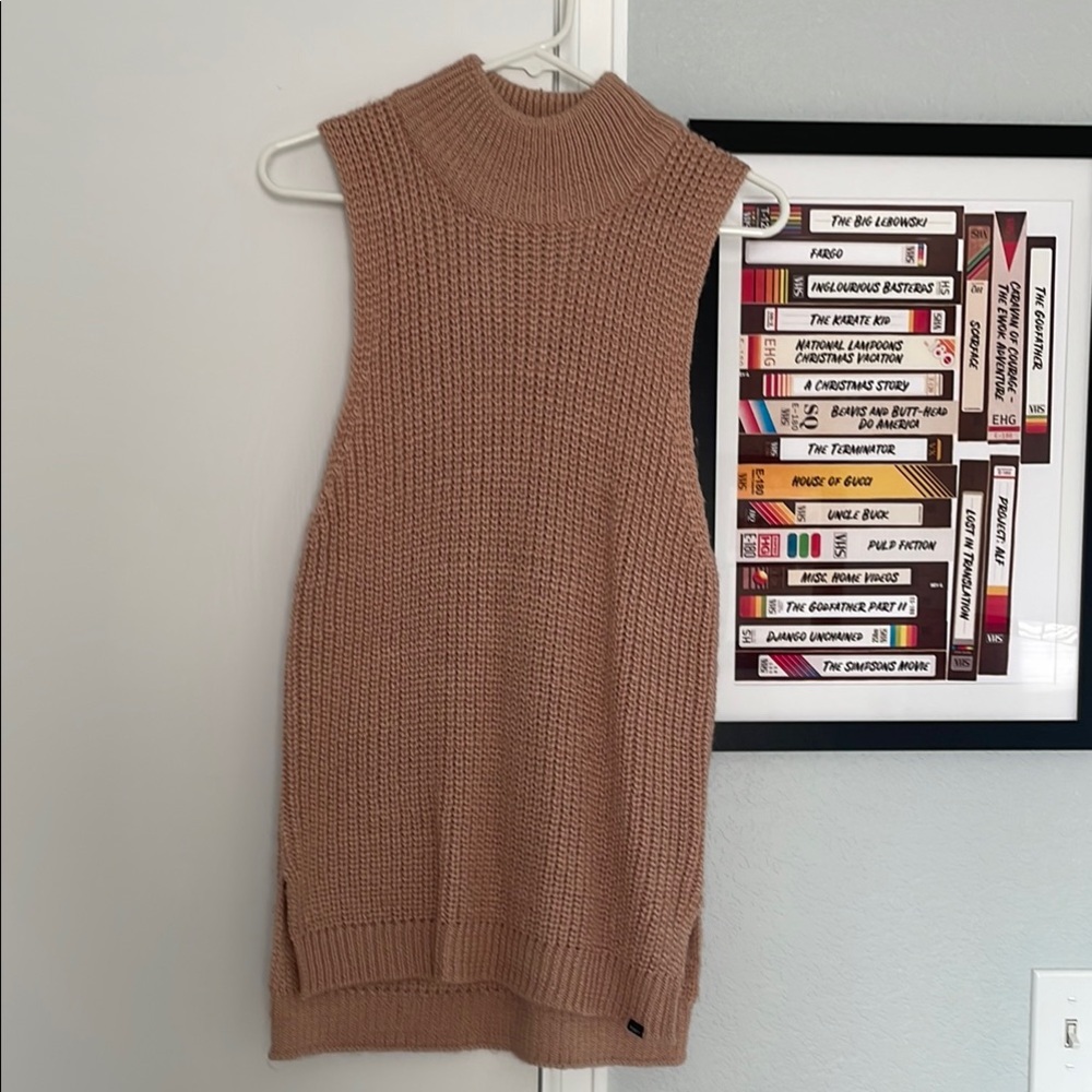 Obey No.89 Sleeveless Sweater with mock turtleneck style. So warm and stylish.